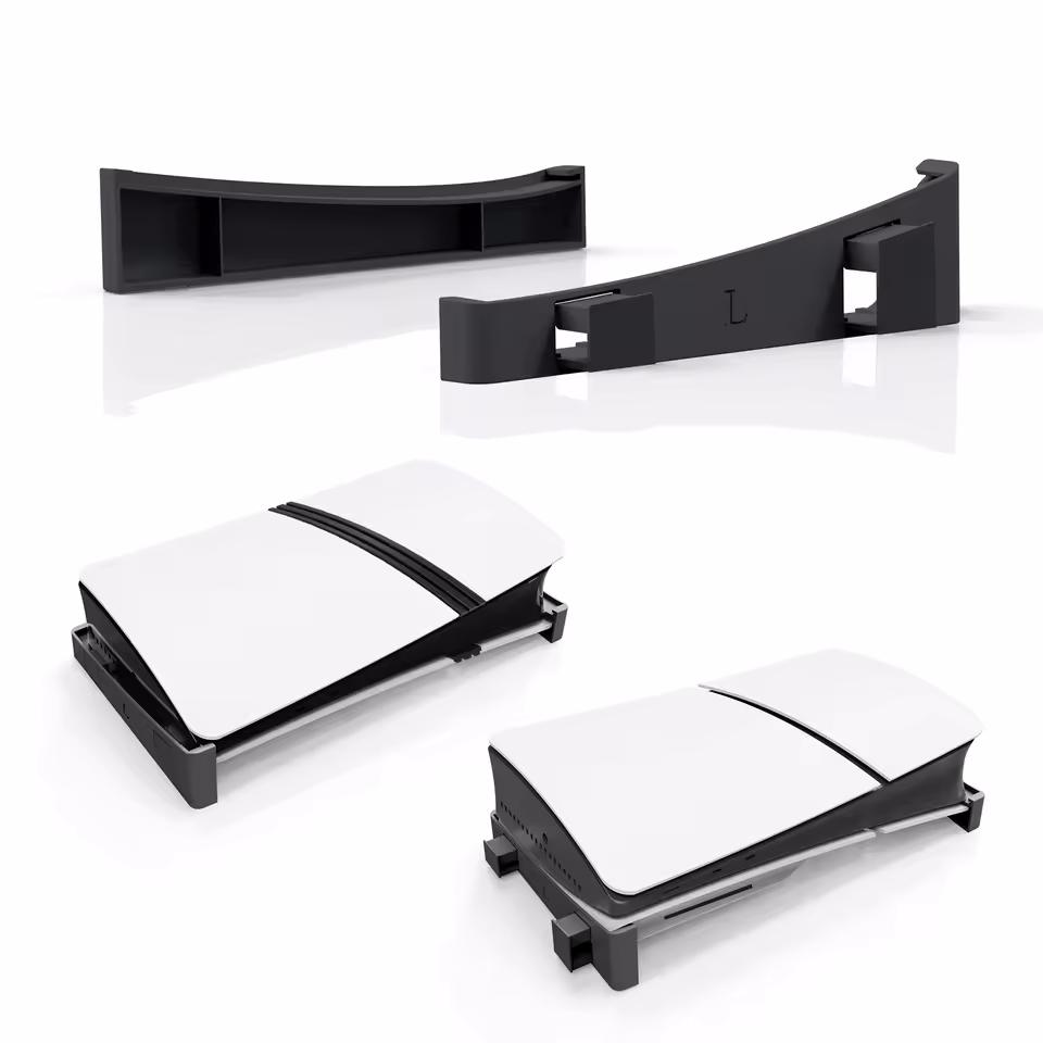 Game Stand for Sony PS5 Slim / Pro Console Playstation Play Station Horizontal Support Base Holder Cradle Gaming Accessories Kit