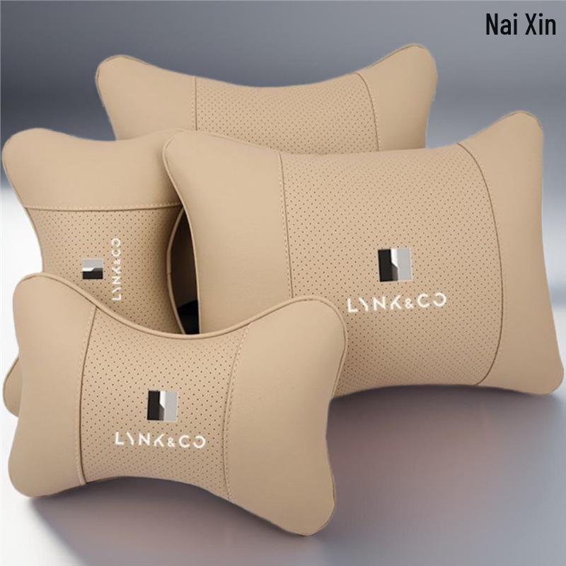 Lynk & Co High-End Autositzkissen Set: Kopfstütze, Nackenkissen, Lendenwirbelstütze für die Modelle 01, 02, 03, 05, 06.