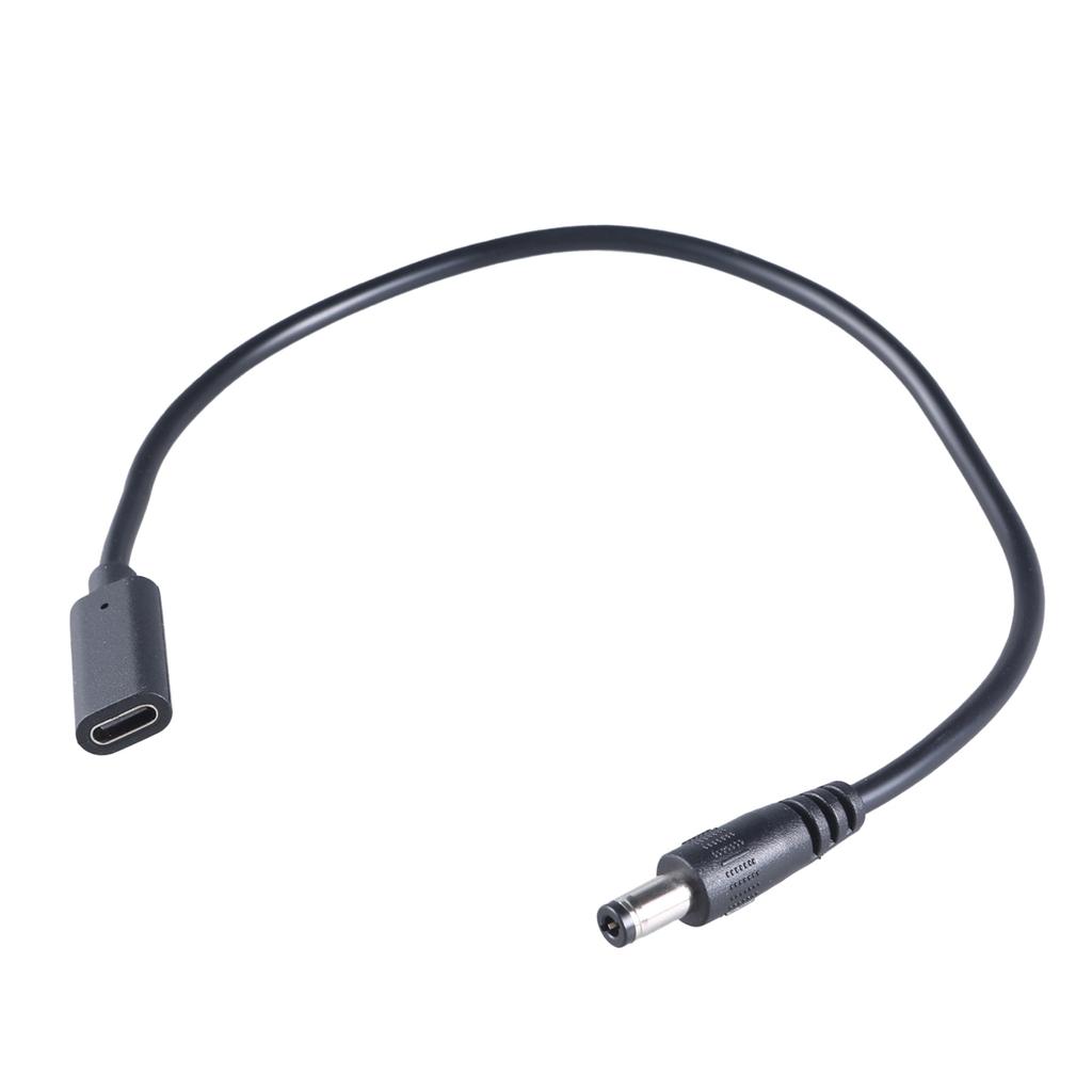 USB C To 5.5x2.5mm Power Cable Female To Male Connectors Adapter Cord for Laptops Monitors Routers Supports Up To 3A