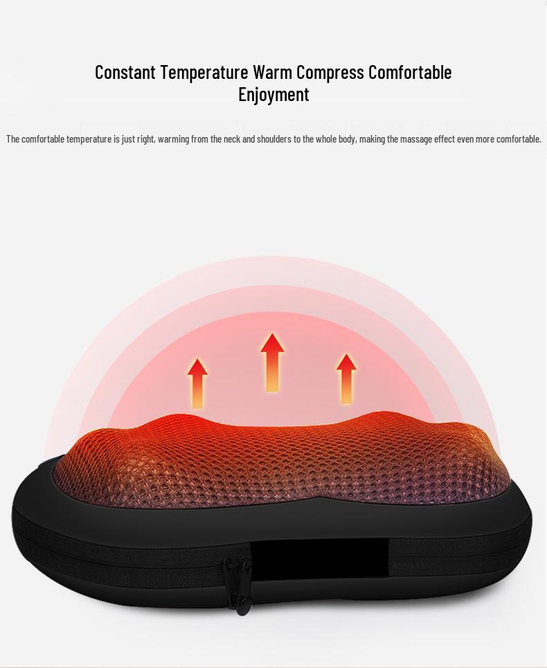 Cervical Spine Massage Pillow with Heat - Multifunctional Massager for Legs, Shoulders, Waist, and Back