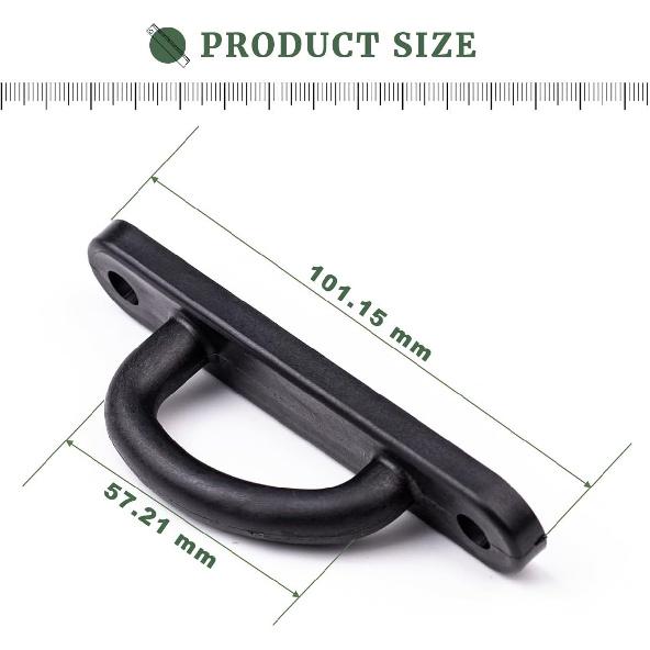 2 PCS Rotary Latch D Shape Striker Plates Compatible with Century Leer Truck Cap Parts 100LE 100XL D-Loop Striker Plate Truck Caps Replaces