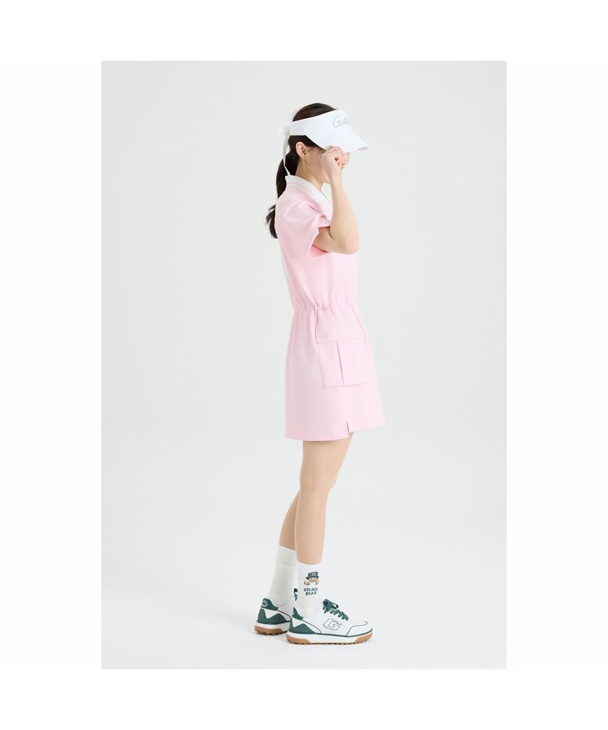 Goldeunbeeo (W) Pique Polo Collar One-Piece G5Uam26231Pix