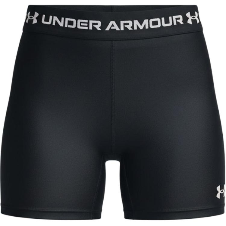 Under Armour Logo Elastic Mid-Rise Slim Fit Sports Shorts Women shorts 6012294-008 S