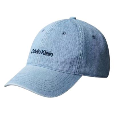 Calvin Klein Logo Embroidered Baseball Cap - Vintage Denim One Size 4G5068G [Parallel Import]