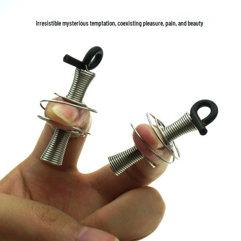 Electric Shock Nipple & Vaginal Clamps with Alligator Clips, Elastic Spring Massage, Clitoral & Labia Clips - SM Sex Toy for Masturbation & Orgasm.