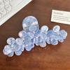 And Trendy Stylish Rhinestone Flower Hair Claw Clip Ideal For Fashionforward Women