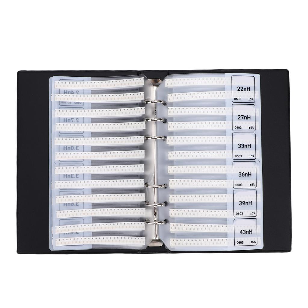 0603 Inductor Sample Book 64Valuesx50Pcs Multilayer Inductor Assorted Kit for Proofing Repair Teaching Experiment