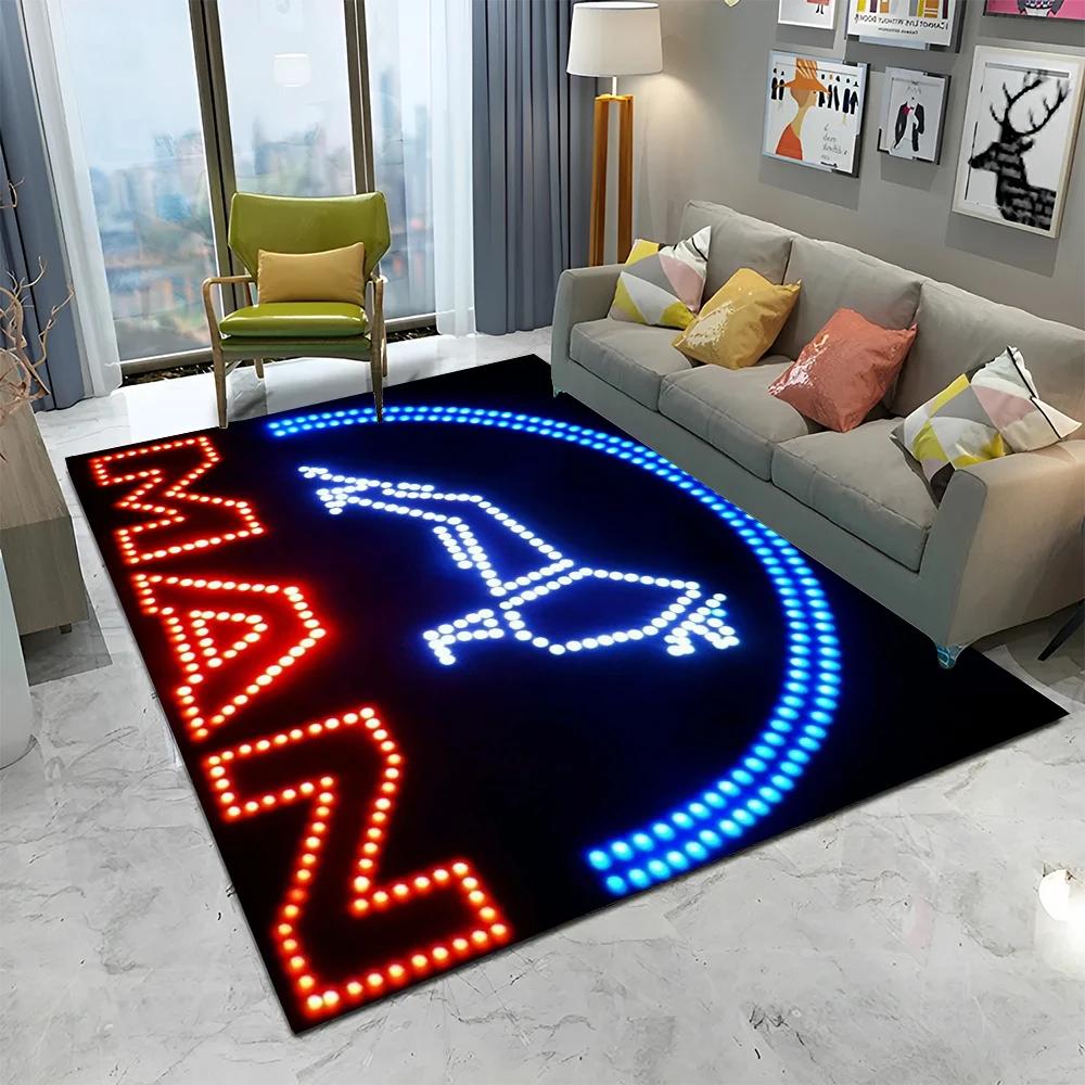3D Printing Man Truck Logo Series HD Carpet Rug for Home Living Room Bedroom Sofa Doormat Decor,kids Area Rug Non-slip Floor Mat