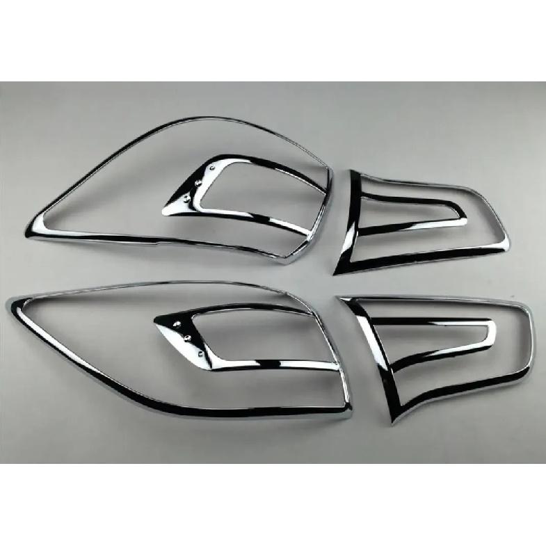 ABS Chrome Tail Light Cover Trim Kit For Kia Sportage 2010 2011 2012 2013 2014