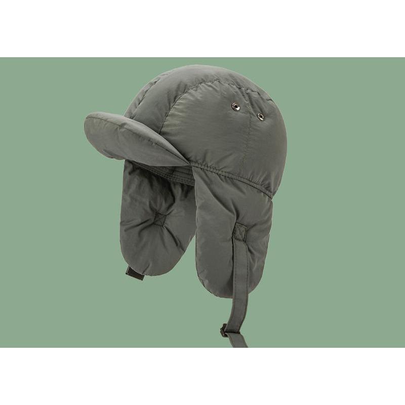 Korean Version of Down Clamp Cotton Lei Feng Hat for Women In Winter Fashion Light Warm Versatile Outdoor Ear Protection Hat for Men