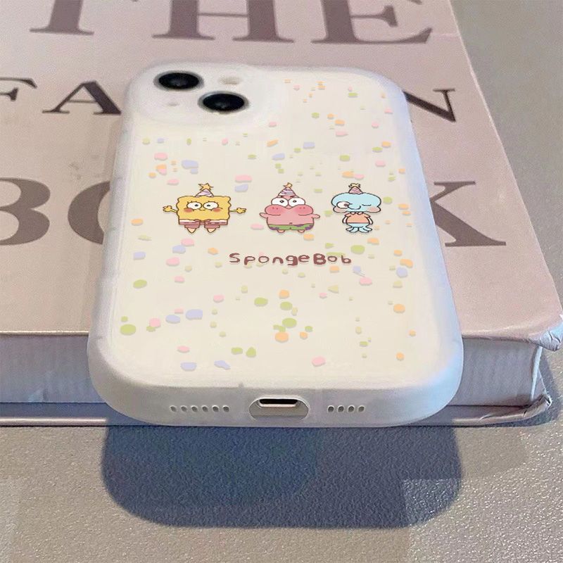

Polka dot sponge is suitable for iPhone16promax mobile phone case, Apple s new matte soft case Apple 16e