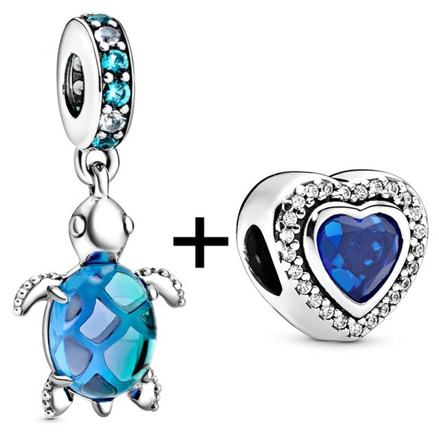 2 teile/los Schildkröte Octopus Vogel Charme Perlen Anhänger Passt Original Diy Armbänder Halsketten Für Frauen Männer Schmuck Geschenk Sonderangebot