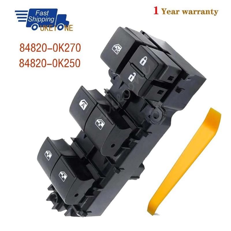 84820-0K250 For Toyota Hilux VIII Pickup 2015- Front Left Power Window Door Master Switch 84820-0K270 Car Accessories