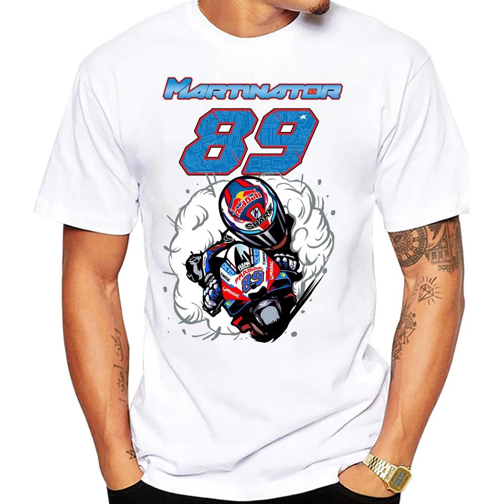 Jorge Martinator 89 GP Race Ride Fans T-Shirt New Summer Men Short Sleeve Sport Boy Casual Tees Motorcycle Riding  White Tops