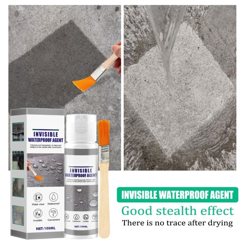 Invisible Waterproof Agent Durable Sealant Solution 30/100ml for Bathroom Tiles