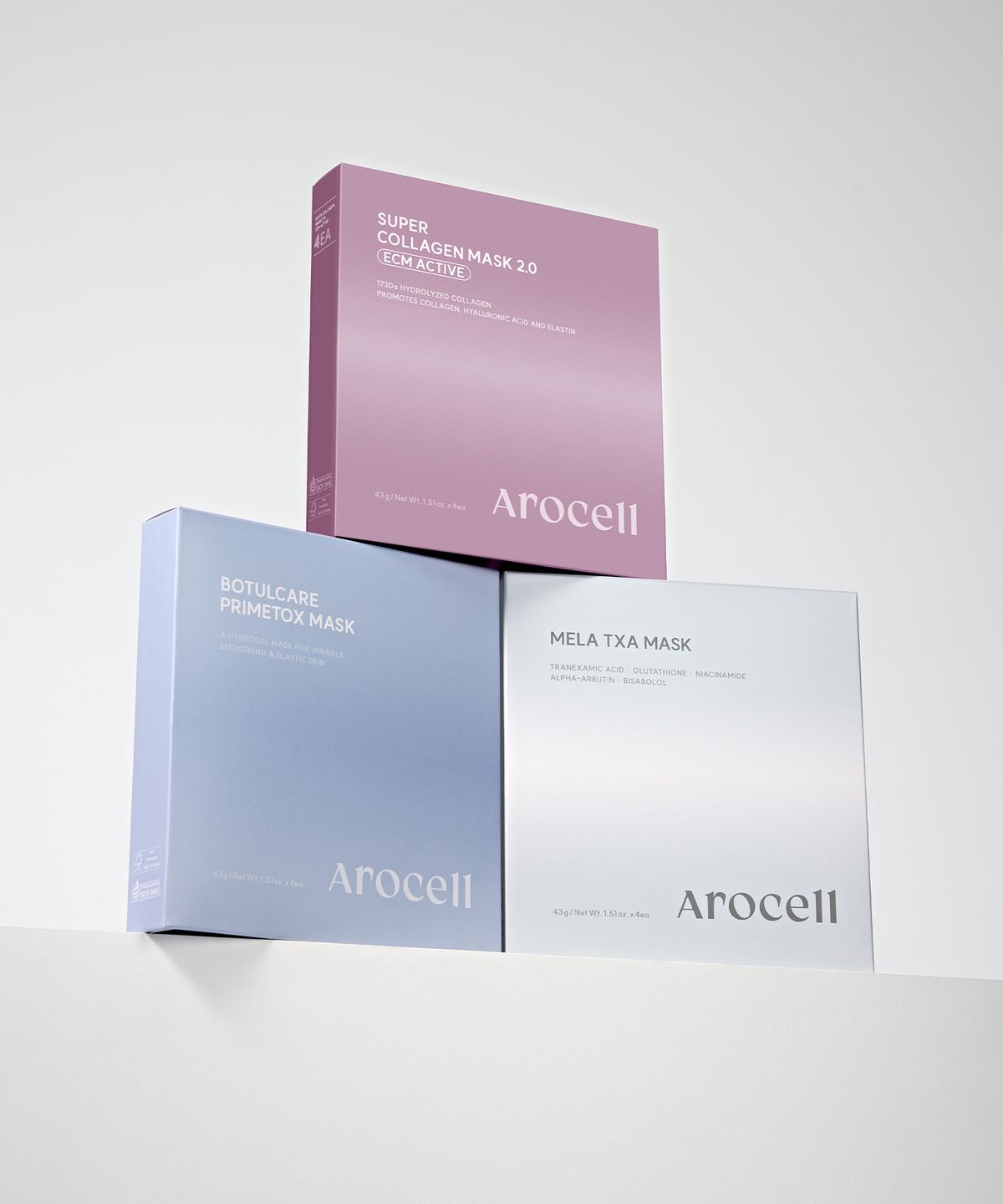 [12-Pack Set] Super Collagen Mask 4 Sheets + Botul Prime Tox Mask 4 Sheets + Mela TXA Mask 4 Sheets