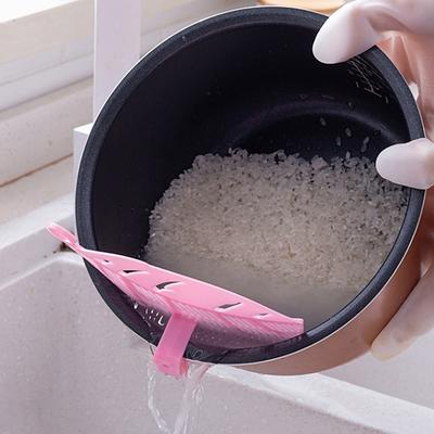 Blattförmiges Reiswaschgerät Nudeln Spaghetti Bohnen Siebe & Abtropfsiebe Küche Obst- & Gemüseputzwerkzeug