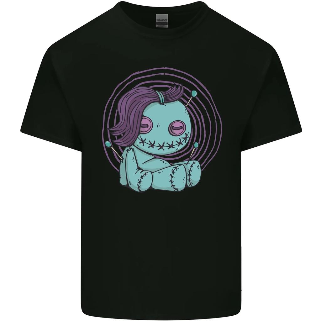 Voodoo Doll Black Magic Evil Spirits Halloween Kids T-Shirt Childrens