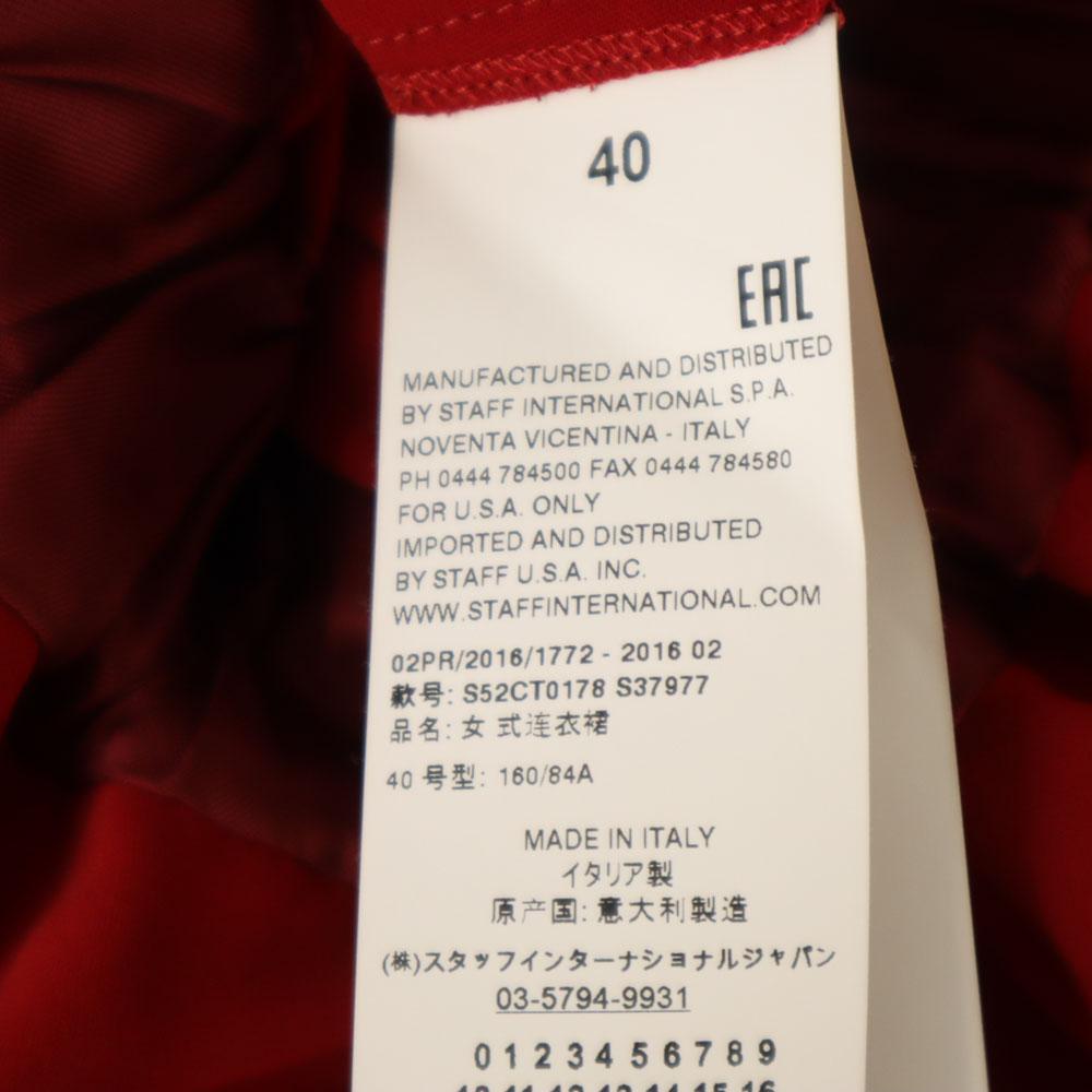 MM6 Maison Margiela Made In Italy Long Sleeve One Piece 40 Red Women Used