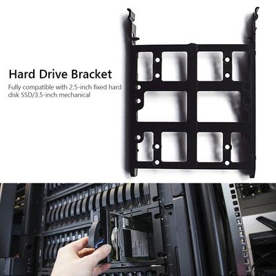 Mounting Bracket Adapter Bracket Plastic Dock Hard Drive Holder HDD SSD for 2.5 Inch / 3.5 Inch Hard Drive Tray Holder