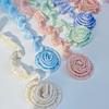 Glitter Ribbon Fabric 5cm*1Yard Satin Fabric Collar Lace Fabric  Sewing Trim