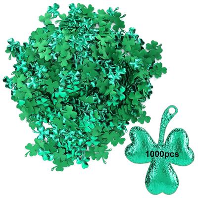 1000 Stück Glücksklee Dekoration Hänge Grün für St. Patrick's Day Partyzubehör