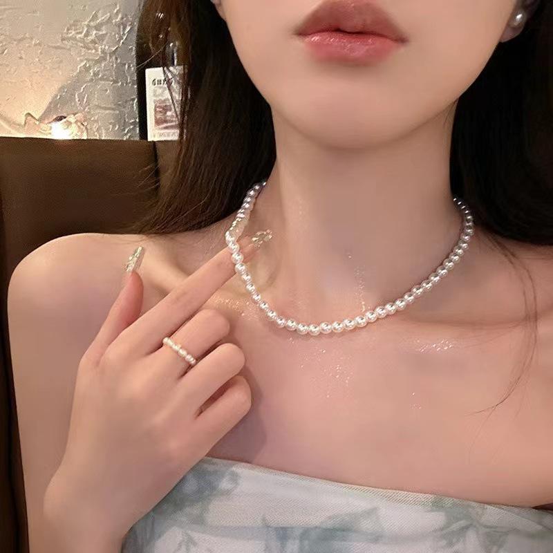 Colier Elegant cu Perle pentru Claviculă - Bijuterii Trendy de Lux Ușor pentru Femei