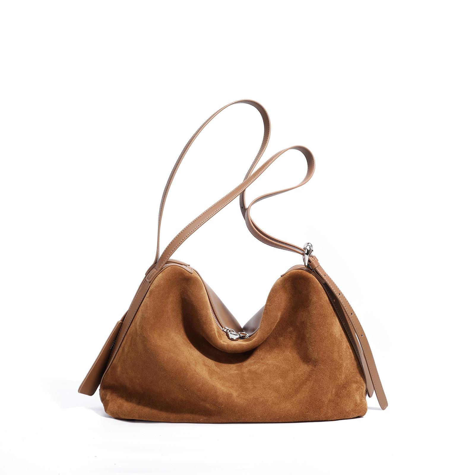 

Fashiable Handbag Bost Bag Tote Bag Genuine Leather Versatile Shoulder Bag Large Capacity Minimalist Vintage