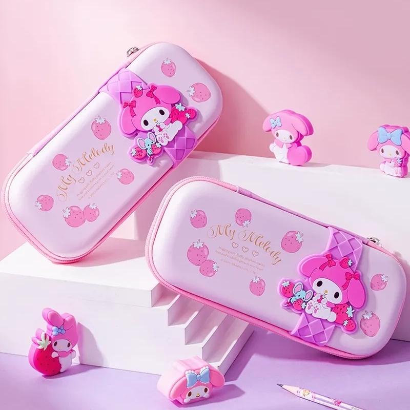 Adorable Student Office Supplies Kawaii My Melody Large Capacity Durable Eva Material Pencil Case Children'S Stationery Box