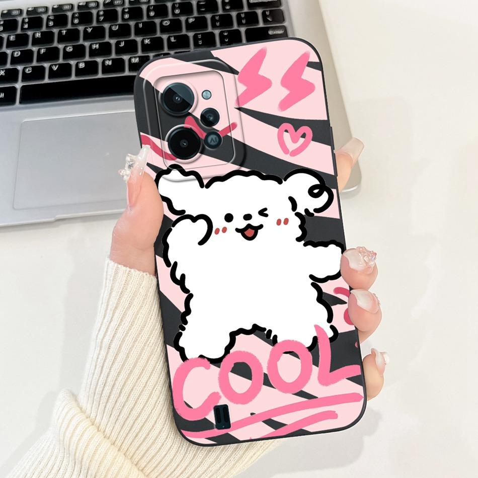 For Realme C31 Case RealmeC31 C 31 4G RMX3501 2022 Cute Cartoon Camera Protective Shockproof Soft Silicon Phone Cases