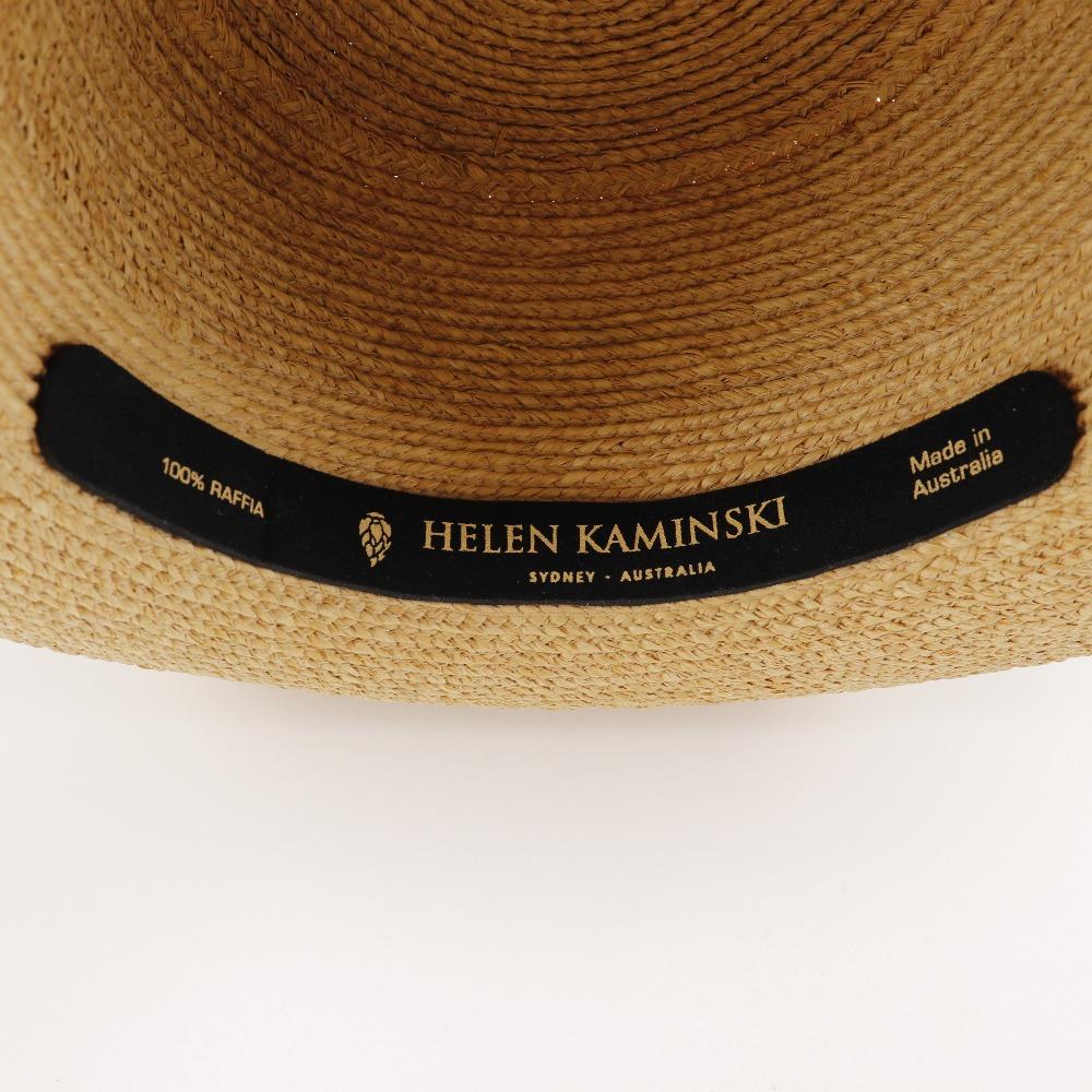 HELEN KAMINSKI ROLLED Other hats Brown Raffia Women Used