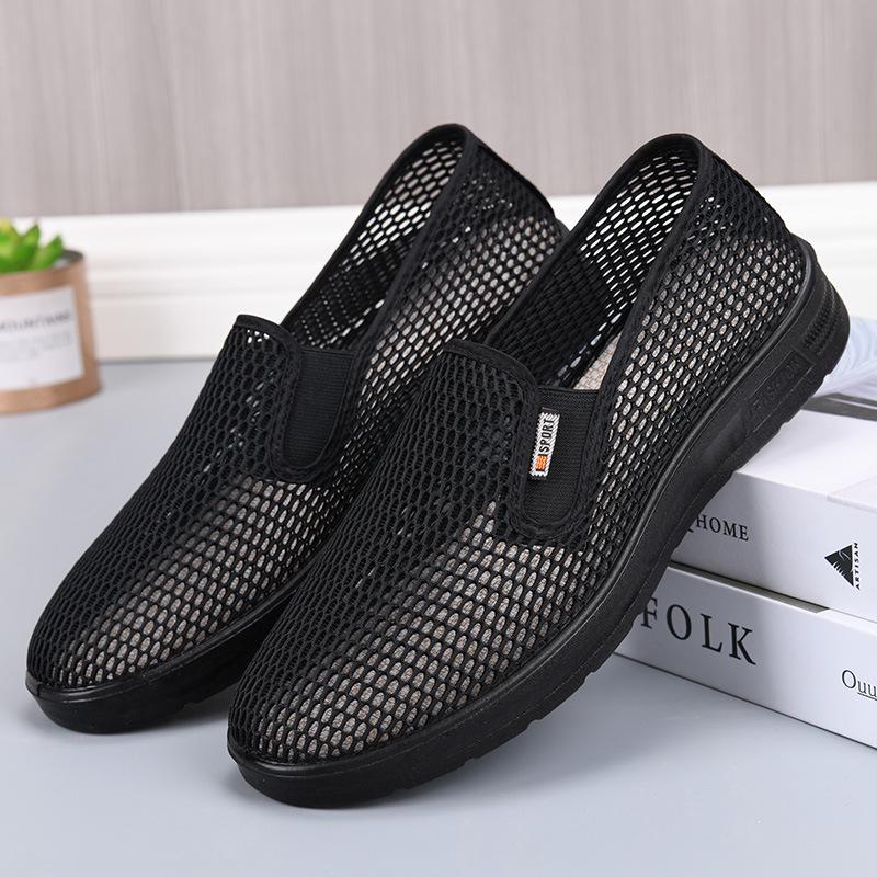 Men s Trendy Summer Low-Top Mesh Loafers Size 40