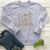 Cotton Christian Vintage Love Like Jesus Casual Sweatshirt We Love Each Other Faith Apparel Fashion Pullover Women 100