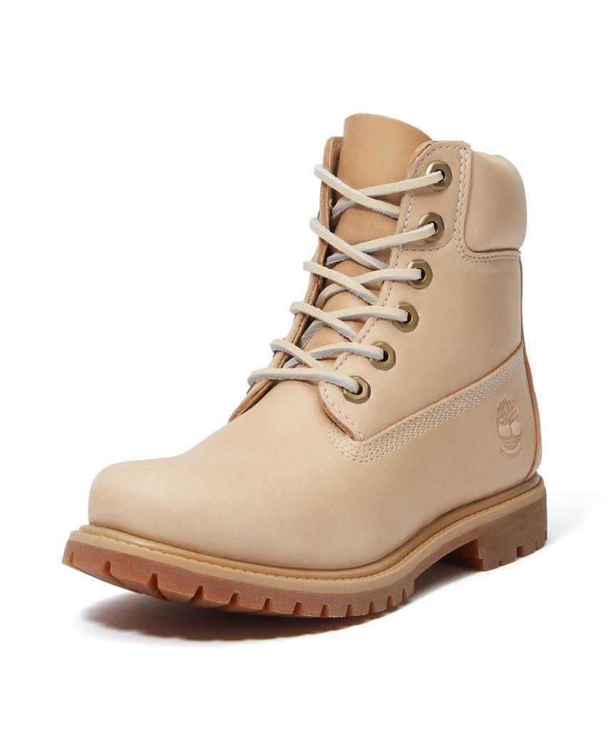 Timberland (Women'S) Premium 6-Inch Lace Waterproof Boots - Medium Beige Full Grain / A2Hr8-En2