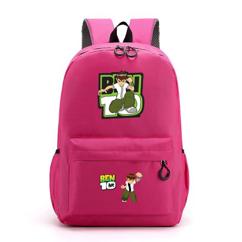 Ben 10 Kids School Backpack With Breathable Lightweight Polyester For Middle School Students