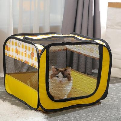 Playpen Pet Crate Carrier House Comfortable Breathable Playing Tent Portable for Outdoor Home