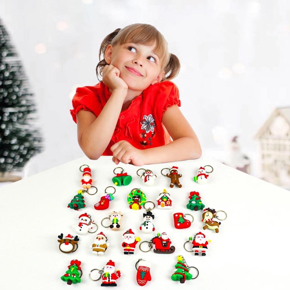 2025 Weihnachts-Countdown-Kalender 24 Stück Sammel-Weihnachts-Adventskalender Strumpffüller Weihnachts-Geschenkbox für Jungen Mädchen