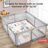 Baby Play Mat for 59''x 59''Playpen,Reversible,0.8 in Thick Waterproof Playmat,Anti-Slip Floor Playing Mats