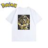 Sommar Ny Pokémon Tecknad Umbreon Tryckt T-shirt Herr- och Dam Y2K Harajuku Lös Casual Trend Mångsidig Kortärmad Topp