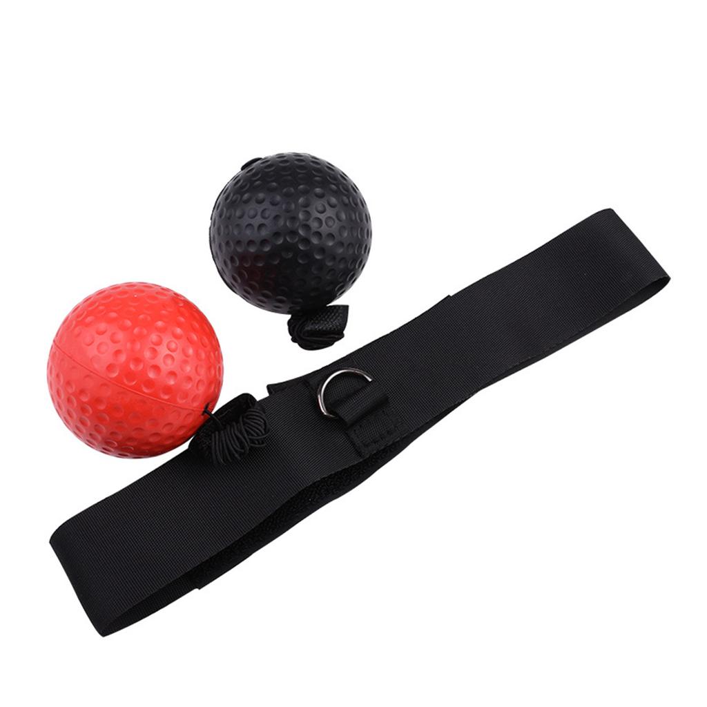 PU Boxing Reflex Ball Set Portable Boxing Training Ball with Adjustable Headband for Home Workout Type 1