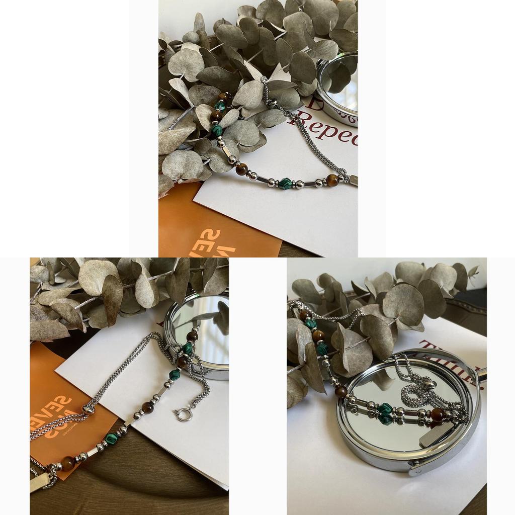 Handmade Stainless Steel Pendant Necklace With Geometric Design For Men And Women