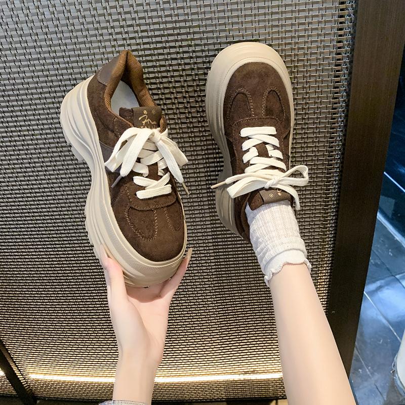 

Fashion Fashion Platform Mens Casual Shoes Comfort Soft Men Loafers Lightweight Slip on Walking Sneakers Breathable Flats Driving Shoes 35 коричневый