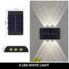 New 10  Solar Wall Lamp Outdoor Waterproof Solar Powered Light  and Down Illuminate  Garden Porch Yard Decoration