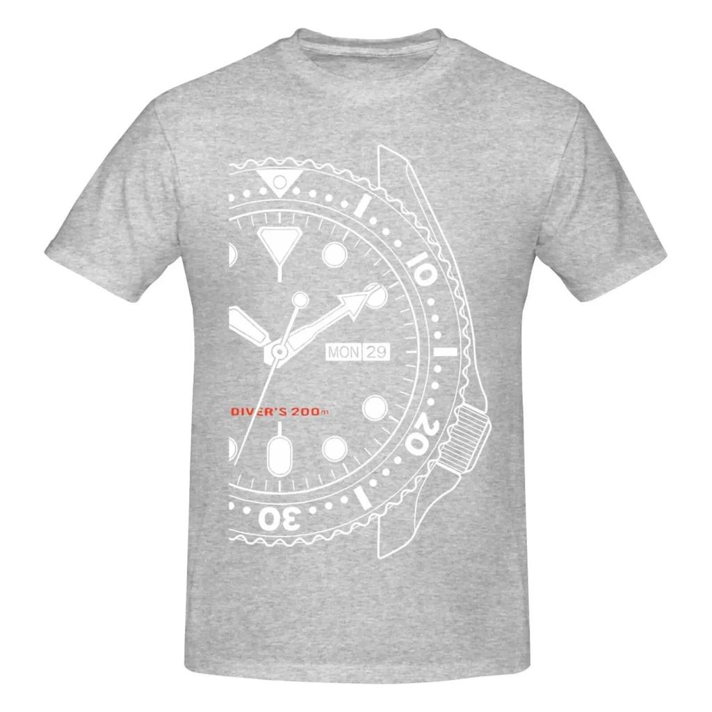 Casual Loose T-Shirt Fashion Crew Neck Short Sleeve Brand Clothing Streetwear for Seiko Skx007 Watch Fans Unisex T-Shirt