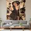 1920s-inspired Gatsby Glamour Featuring Intricate Art Deco Designs. Patterned Tapestry for Bedroom and Living Room Home Decor