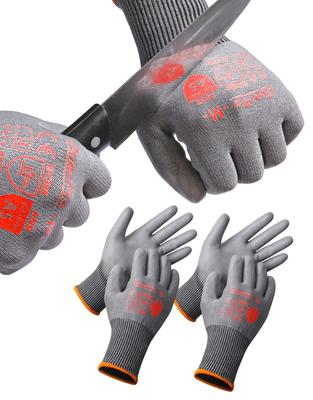 Duerfusa Disaster Prevention ANSI Cut Resistance Level Diamond Silk Fiber Work Gloves with Design for Disaster Outdoor Bulk Orders Welcome