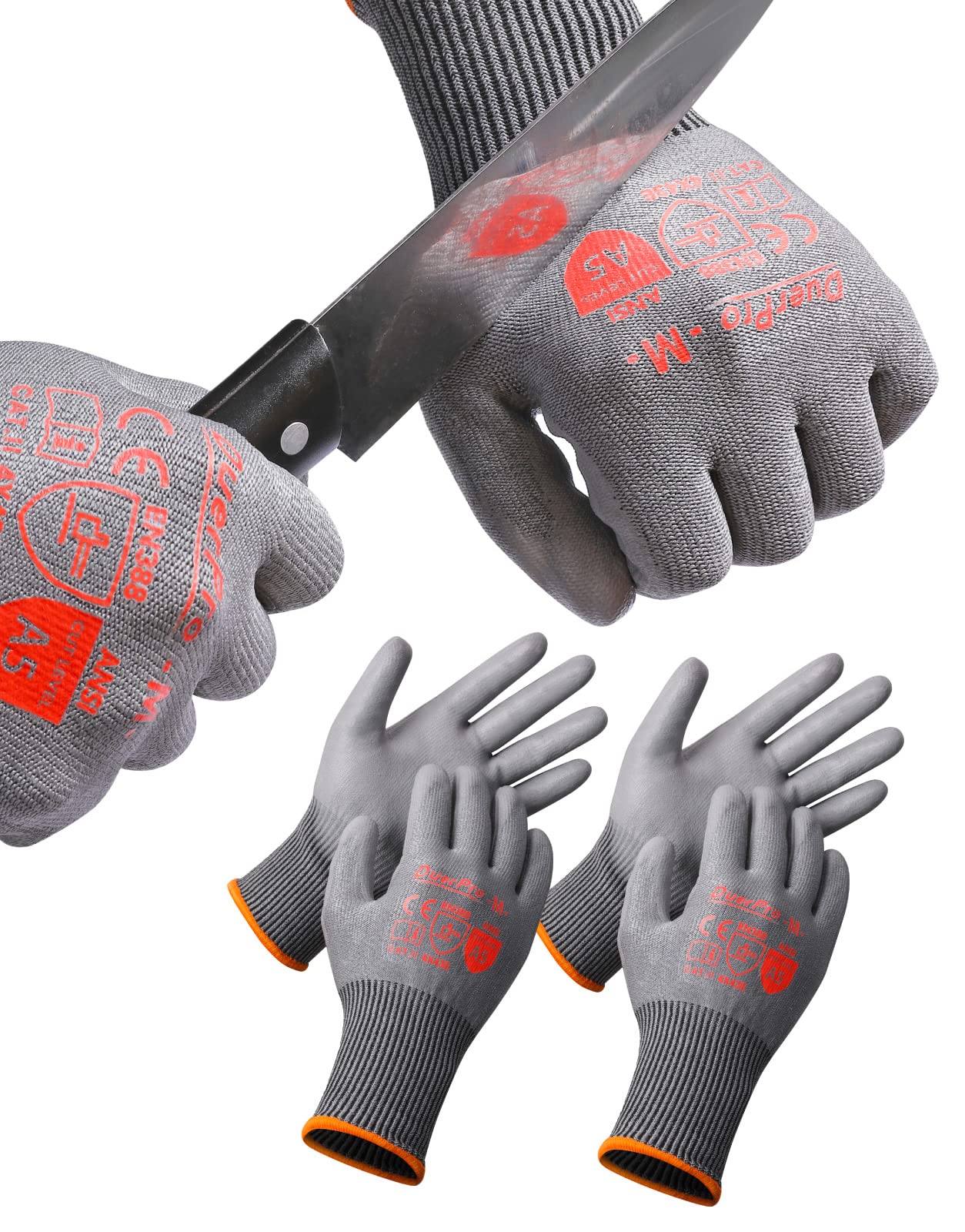 

Duerfusa Disaster Prevention ANSI Cut Resistance Level Diamond Silk Fiber Work Gloves with Design for Disaster Outdoor Bulk Orders Welcome