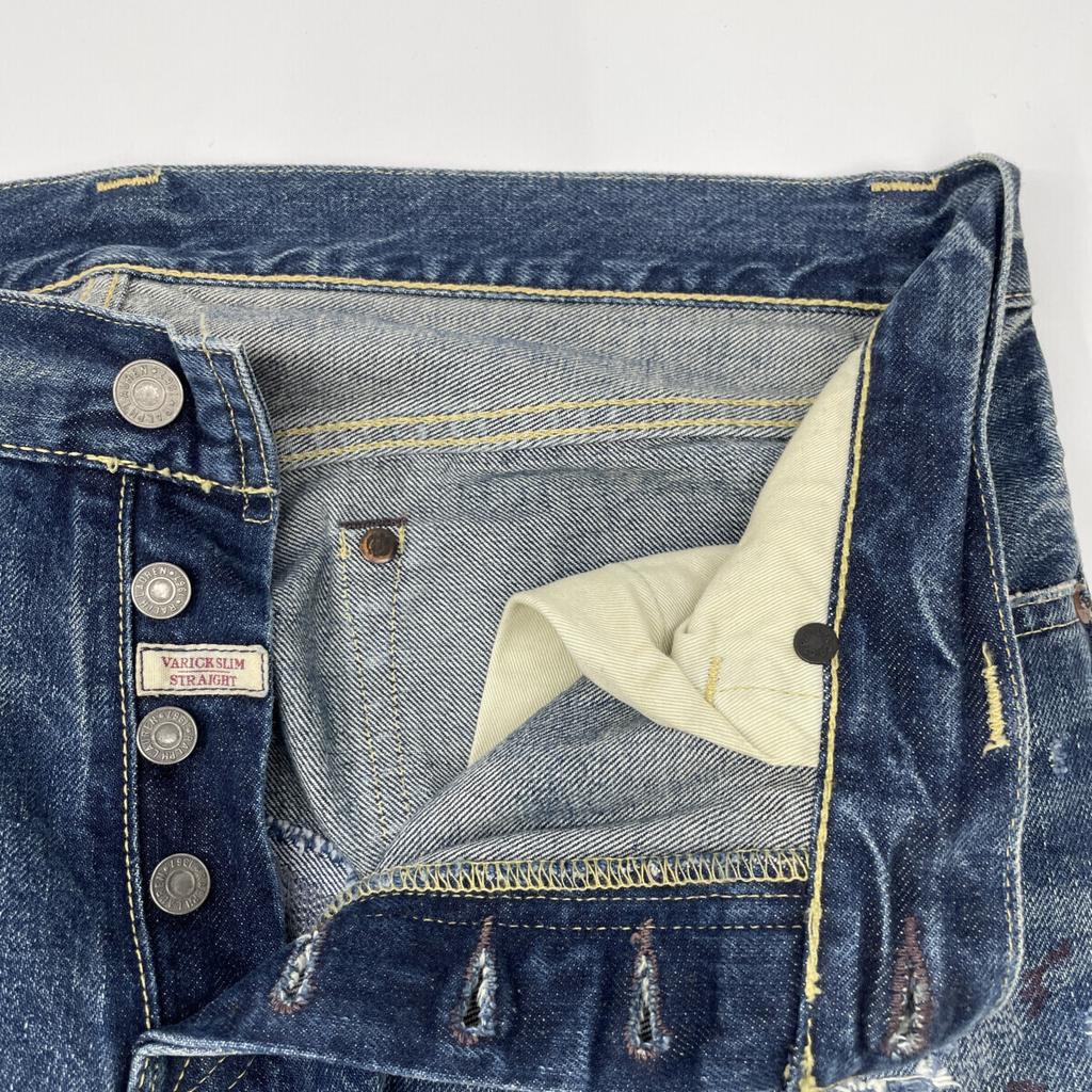 Polo Ralph Lauren [Domestic Regular] USED Button Fly Denim Pants/ Bottoms 32 blueUsed