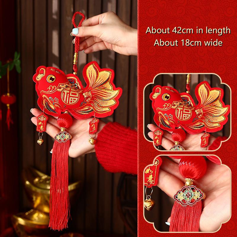Roczne Dekoracje Chińskie Tradycyjne Chińskie Rok Wiszące Sznurki Dzwonek Wisząca Dekoracja Święto Wiosny