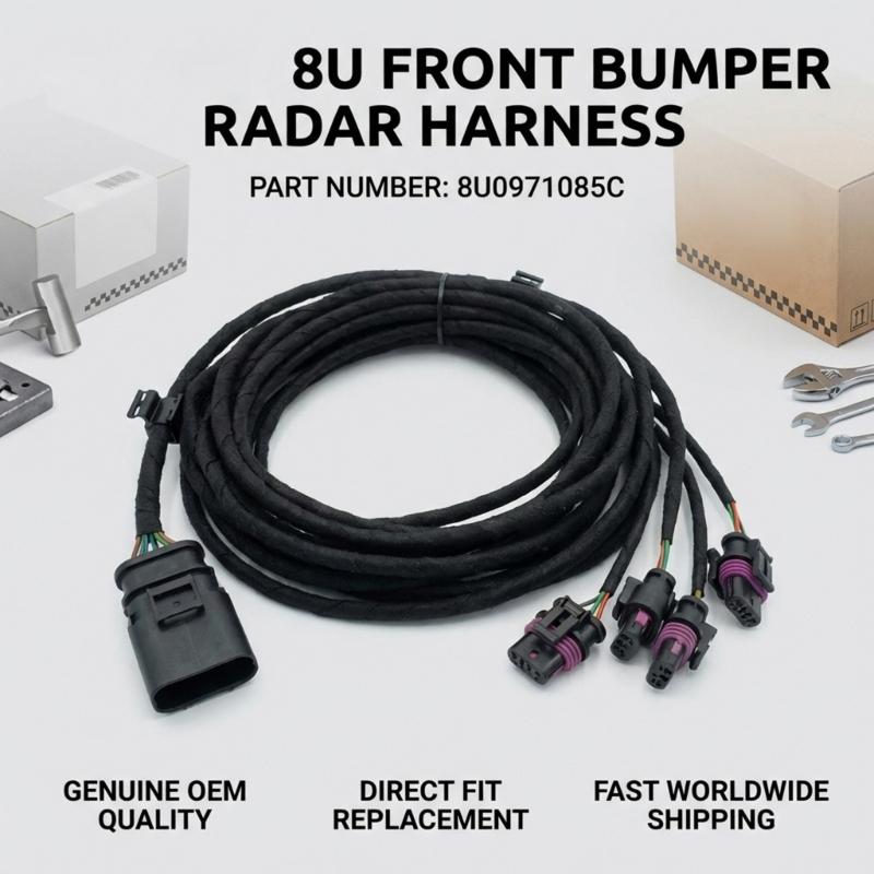 Parking Sensors Wiring Harness 8U0971085C for 8U 2016-2017 Front Bumper Parking Sensor Harness Automotive Accessories